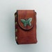 Leather Cigarette Case with Butterfly Concho