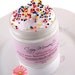 Cake Batter Ice Cream scented Foaming Bath and Shower Cream Soap, Paraben Free - with Sweet Almond Oil (4.5 oz)