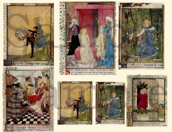 Pay Here Buy Here >> Medieval Fairy Tales Digital Collage Sheet Pay Here Buy Here >> Medieval Fairy Tales Digital Collage Sheet