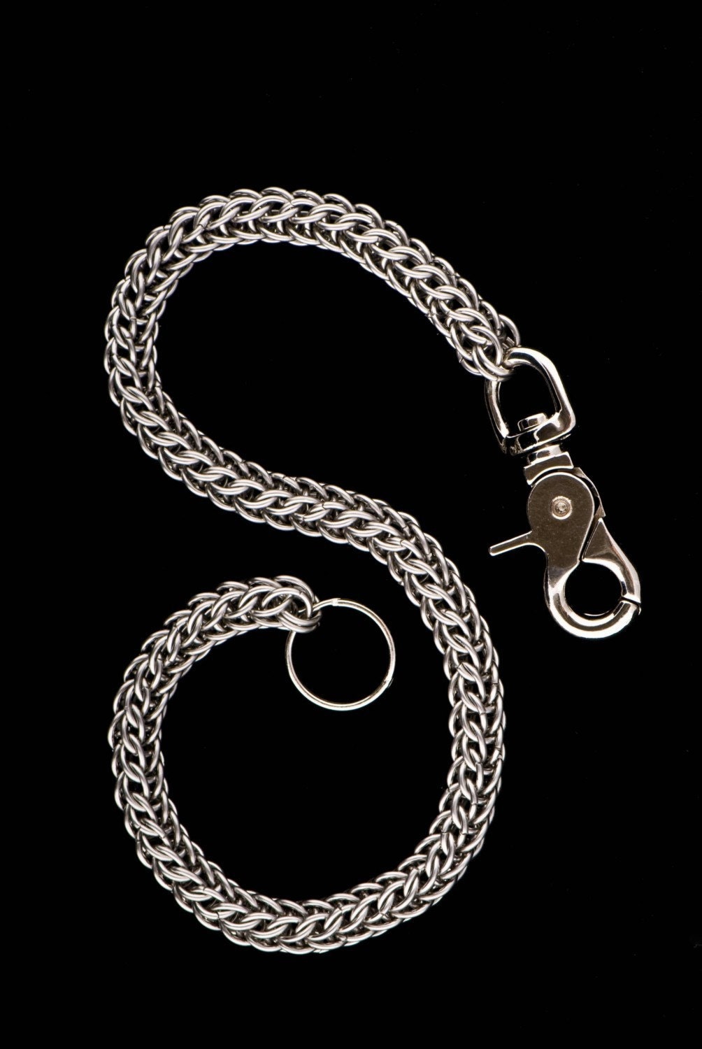 ring with chain belt Full Steel by Chain Chainmaille Stainless Wallet