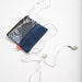 Raw Denim iPhone Case with Blue Suede and Blue lining