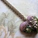 Magical Mushroom Fairy Necklace II Mushroom Flowers Nature Fae Faerie Fay Realm