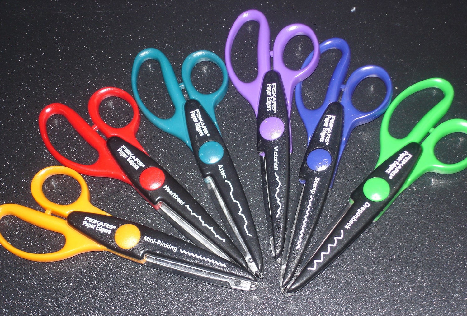Fiskars Paper Edgers Scissors Lot of 6