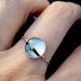 Clearance DISCONTINUED Size 7 Petite Nautical Sailboat Stacking Photo Ring - Simple Polaroid, Sterling Silver, 8mm, Custom Sized - Sail Away