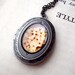 Clearance DISCONTINUED Cherry Blossom Locket - Washington DC Flowers, Cherry Tree Antique Silver Necklace - Great for Weddings, Bridesmaids
