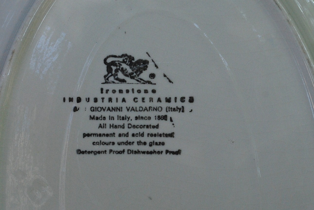 Vintage Ironstone Industria Ceramica Serving Platter