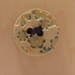30% OFF SALE - Tiny Flowers Clay Stoneware Button - Green