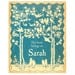 Personalized Blue Bird Vintage Bookplates