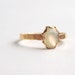 Handmade 14K gold filled white mother of pearl ring size 6 and a half