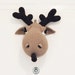 Hogar the Moose - Amigurumi Moose Crochet Pattern - Crochet Wall Decor - Faux Taxidermy