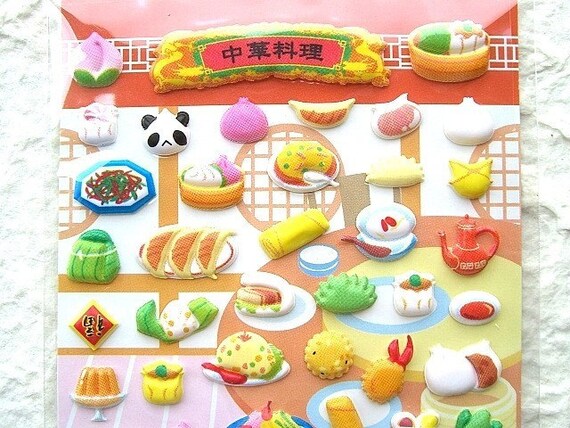 cute japanese stickers by kamio japan chinese food s419
