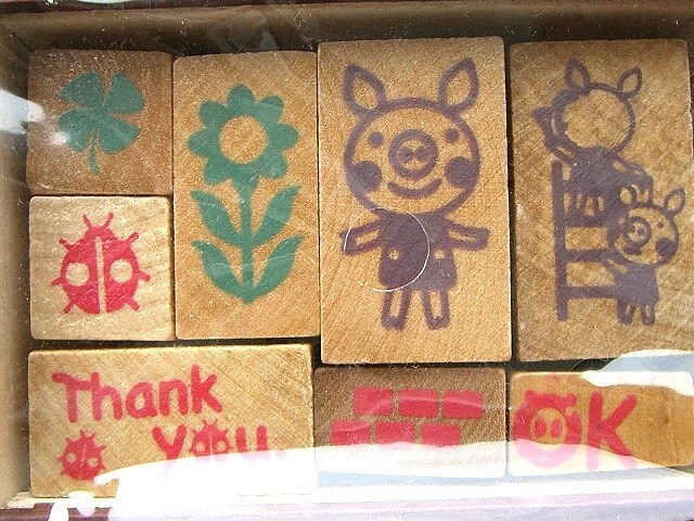 Cute Japanese Rubber Stamp Set-Otogicco Stamp by FromJapanWithLove