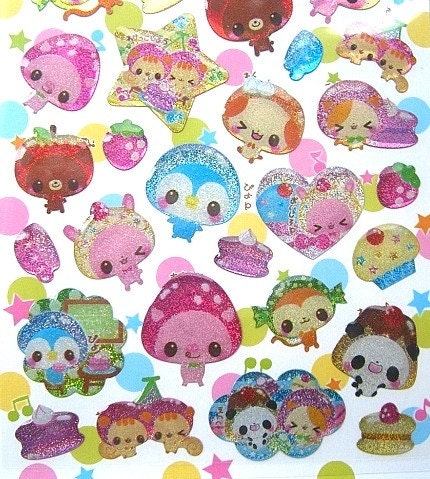 kawaii cute japanese anime stickers sweets animals s111