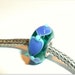 Luccicare Lampwork Bead - Lined with Sterling Silver