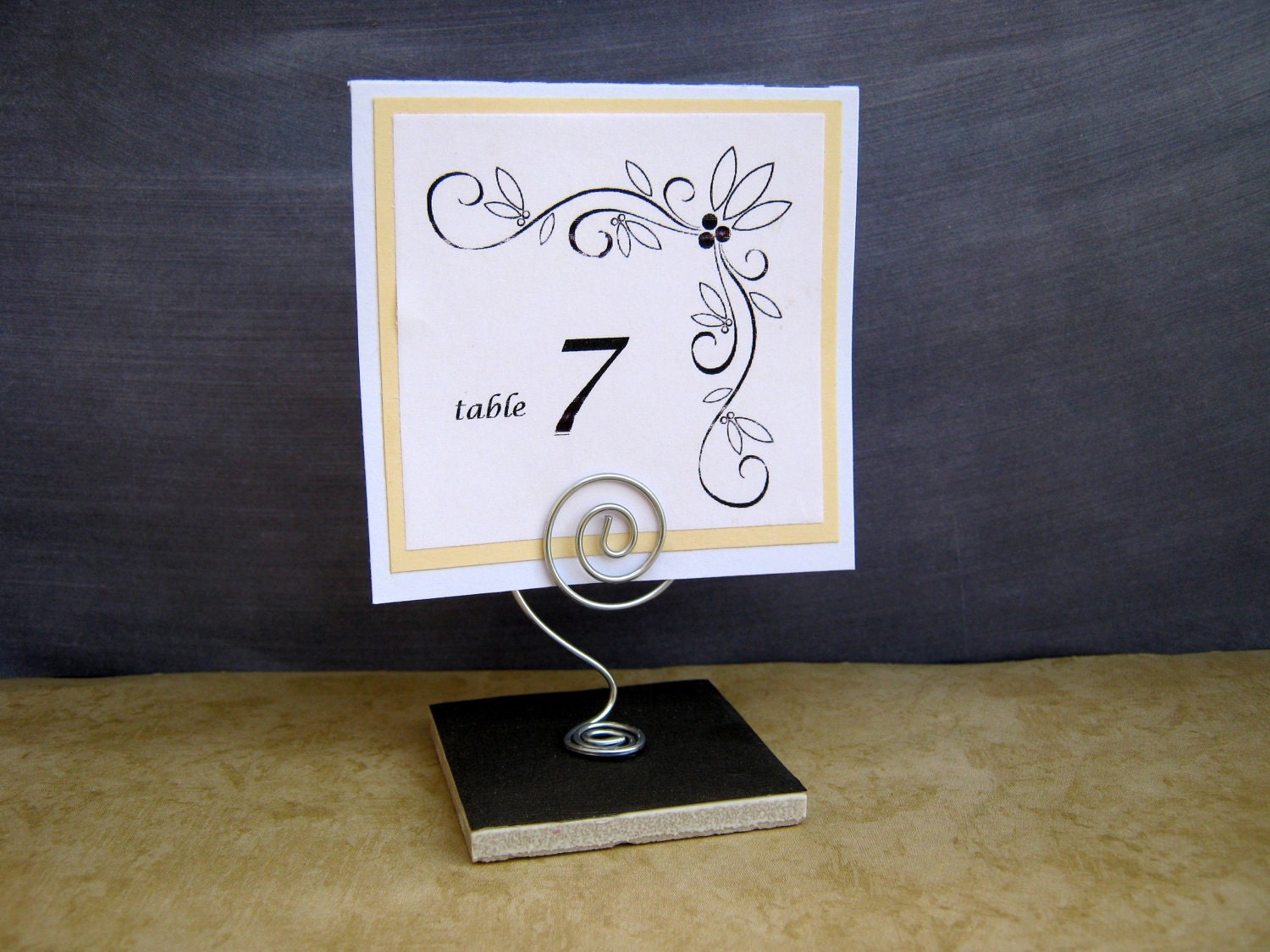 RESERVED Table Number Holder for name cards place cards