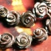 MOP carved (both side) rose 8mm, 8 pcs (item ID L09MOPCR8B)