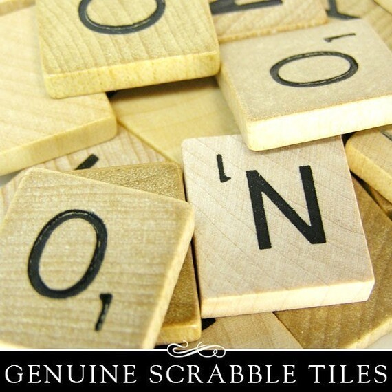 Items similar to Scrabble Tile Pieces. Great for Pendants, and Scrapbooking. 10 Piece