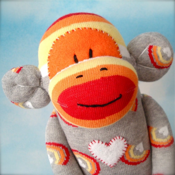 rainbow sock monkey commercial