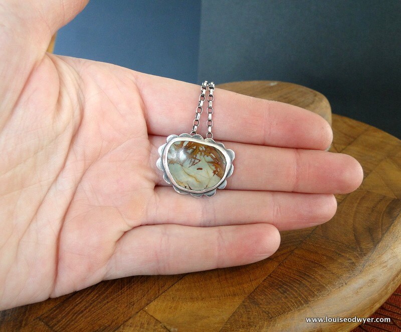 Picture jasper pendant