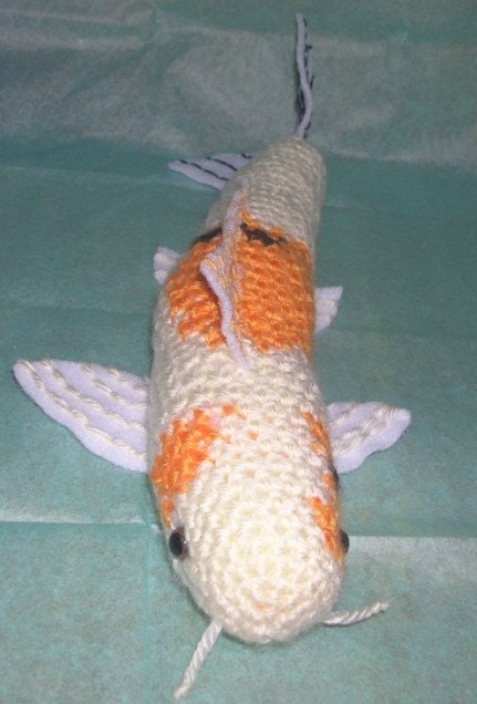 Crocheted Koi Fish Pattern Amigurumi by FlixBits on Etsy