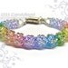 Sweet Rainbow Flora Crystal Bracelets