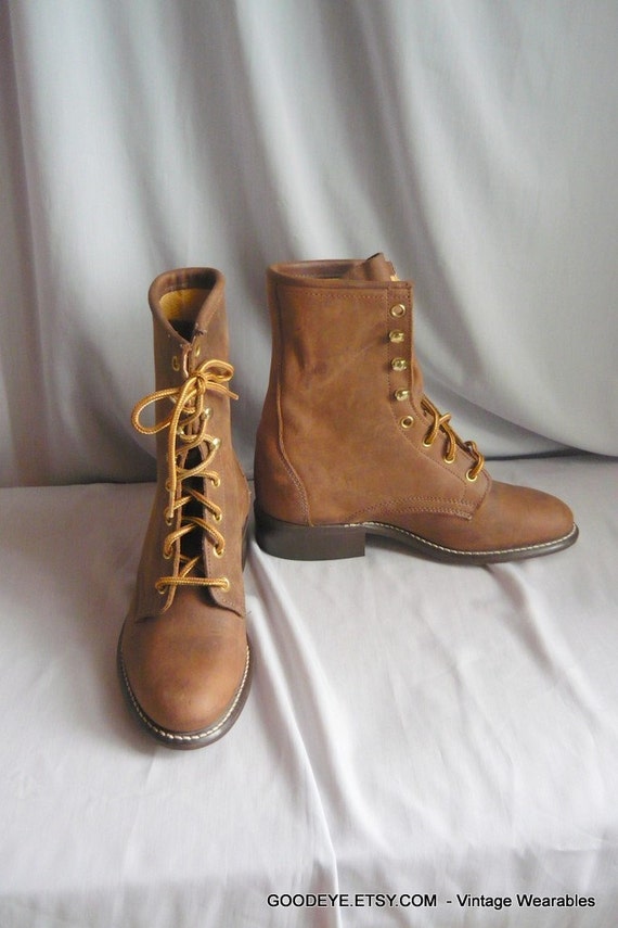 ladies brown leather ankle boots size 4