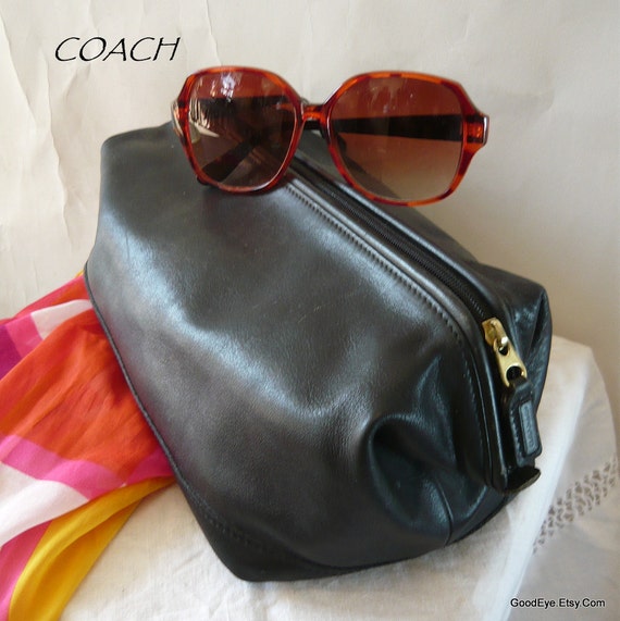 coach men's leather toiletry bag