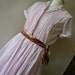 Vintage 50s Shirtwaist Dress MR EDDIE Pink Housewife Waist 33 inch size 8 10 12