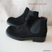 Italian Suede Ankle Boots 9 .5 Eur 42 MENS Black NEVER Worn Womens size 10 .5
