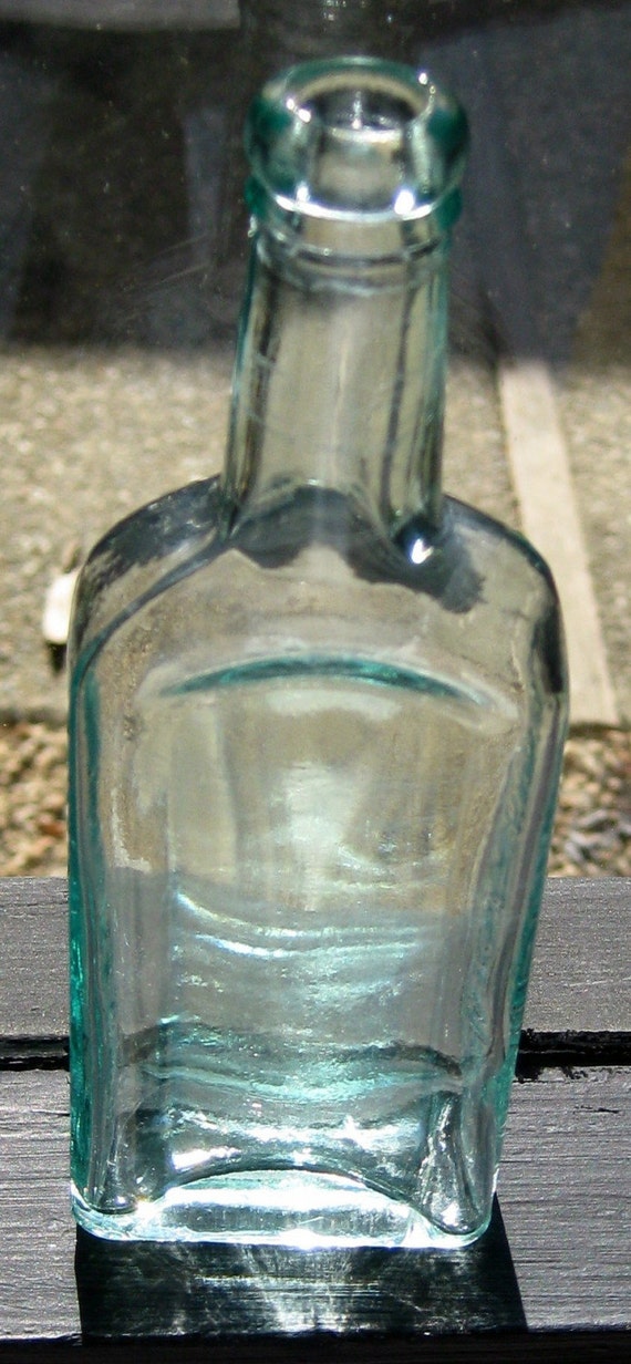 Antique Aqua Colored Fletchers Castoria Bottle Aqua30