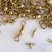 Brass Swivels Connectors Crafting Jewelry Steampunk Supplies