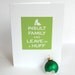 Funny, clever, witty, snarky, joke Christmas holiday greeting card set -- Keep Calm and Carry On parody