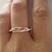 Simple Rustic Trinity Sterling Copper and Red Brass Intertwined Rings