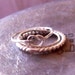 Knotted Up in You Rustic Knot and Sterling Ring Stack - Set of Three