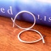Simple Rustic Organic Open Ended Whisper Thin Hoops - SMALL Size