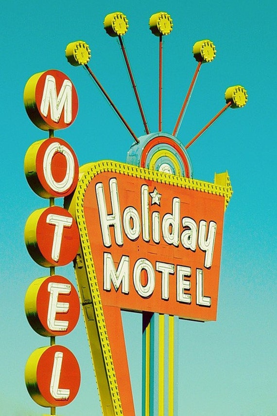 Holiday Motel Fine-Art Las Vegas Print 4x6 by stoopidgerl on Etsy