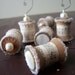 Ornaments Made From Vintage Spools - Set of 6
