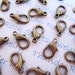 40 Antique Bronze Lobster Claws Parrot Clasps 12mm x 8mm