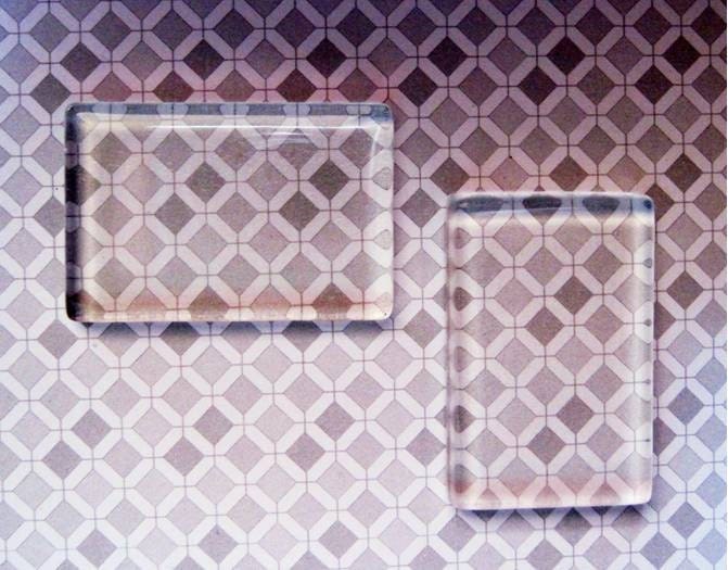 20 Ultra Clear Glass Tiles 3/4 inch x 11/4 by thunderrockalley21