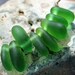 Drilled Sea Glass, 8 Pendant or Charm pcs
