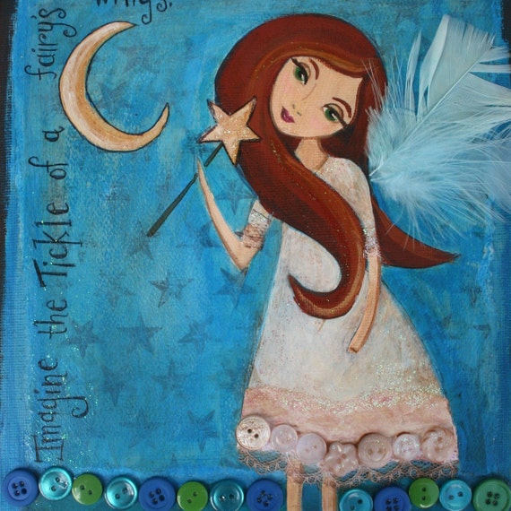 Items similar to Fairy Art For Children Kids Room Decor Children
