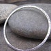 2-Side Custom Inscribed Keepsake Sterling Silver Bangle - clearly and precisely inscribed to your specifications