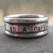 sterling silver inscribed thick band . (( Embraced Ring )) . Hope is a Gift . Reduced Price . READY TO SHIP . size 6 3/4
