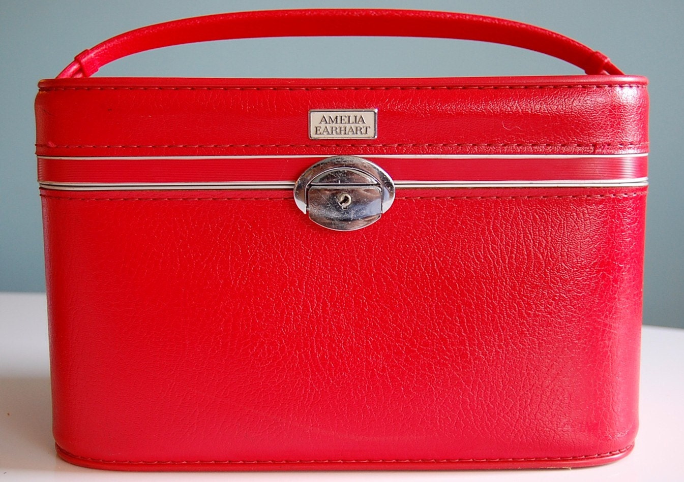 red travel case