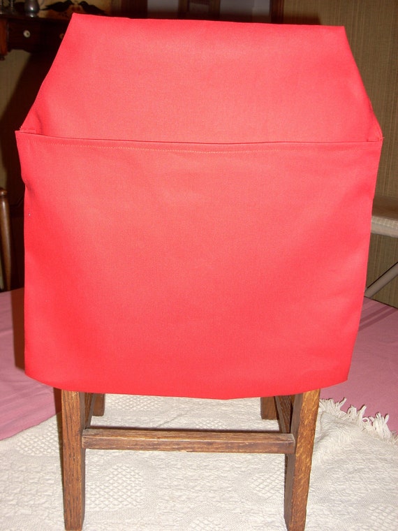 6 CHAIR POCKETS Durable Twill Seat Sacks Mix and Match Primary