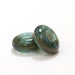 Handmade European Charm Beads Lampwork Glass Beads Big Hole Teal Brown