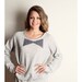 Vintage Gray BOW TIE Sweatshirt Reconstructed 80s Shirt