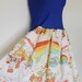 RAINBOW BRITE Vintage 80s Baby Doll Dress BOW Handmade