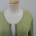 Green Apple Knit Cotton Linen Sweater 1X 2X recycled clothing Plus size
