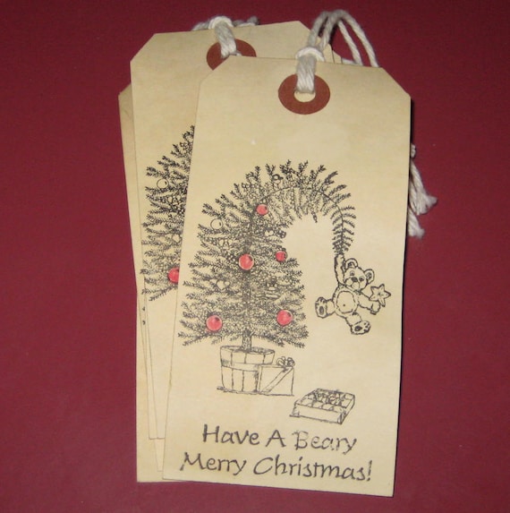 Items similar to Christmas Tree Gift Giving Tags on Etsy